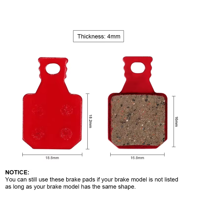 BIKEIN 4 paires de plaquettes de frein hydrauliques pour vélo de montagne pièces de vélo vtt pour Ma