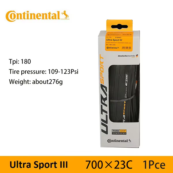 Pneu de route Continental ULTRA Sport III & GRAND Sport Race & GP5000 700× 23C /25C/28C, pneu pliabl