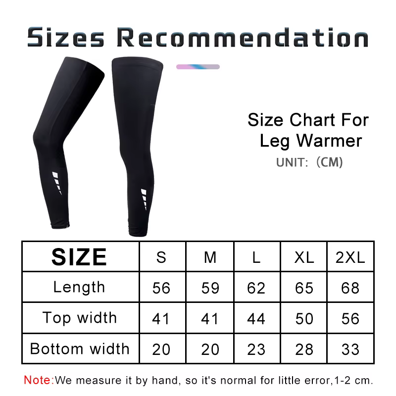 X-TIGER Manchon de jambe de vélo Manchon de bras de sport Manchons de jambe anti-UV en tissu glacé M