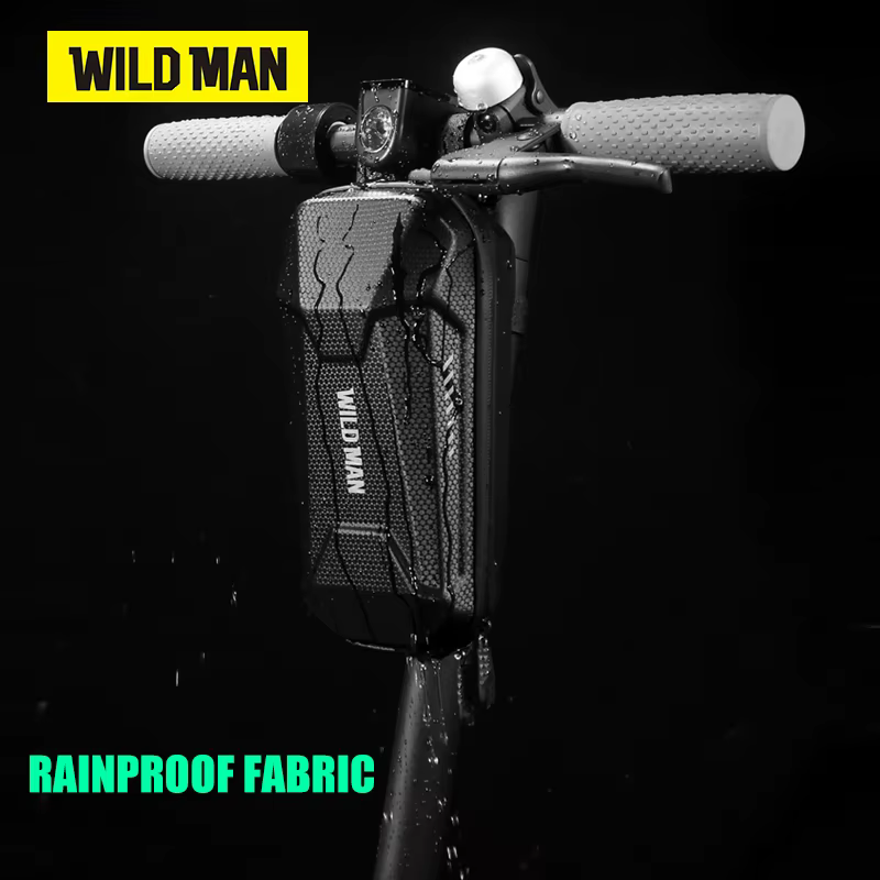 WILD MAN ES8 sac de guidon de vélo sacoches EVA coque dure avant Balance Scooter haute capacité carb