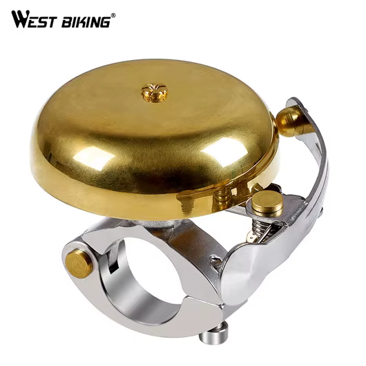 WEST BIKING – sonnette de vélo classique et Vintage, en alliage de laiton, guidon rétro amélioré, kl
