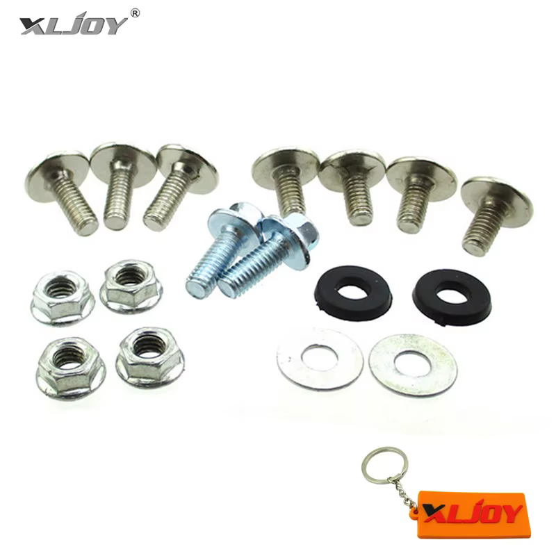 XLChain Y-Jeu de vis de carénage pour vélo, boulons de panneau en plastique, Pit Bike chinois, D343,