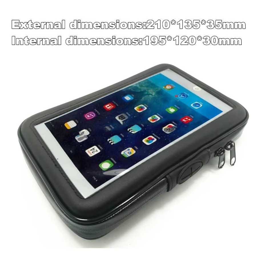 Support de tablette de barre de poignée de moto de vélo, étui étanche pour tablette de 6.5 à 7 pouce