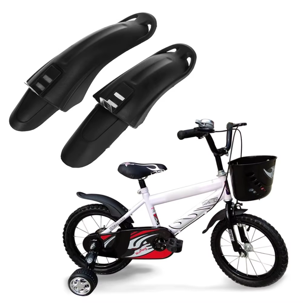 1 paire de garde-boue avant et arrière pour vélo, anti-poussière, pour enfants de 12/14 pouces
