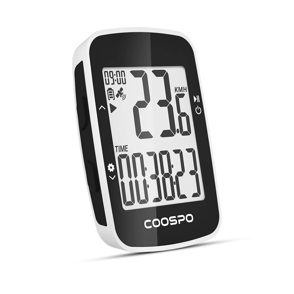 COOSPO BC26 Compteur Velo sans Fil GPS, Bluetooth 5.0 Ordinateur Vélo GPS Kilométrique Odomètre, Écr