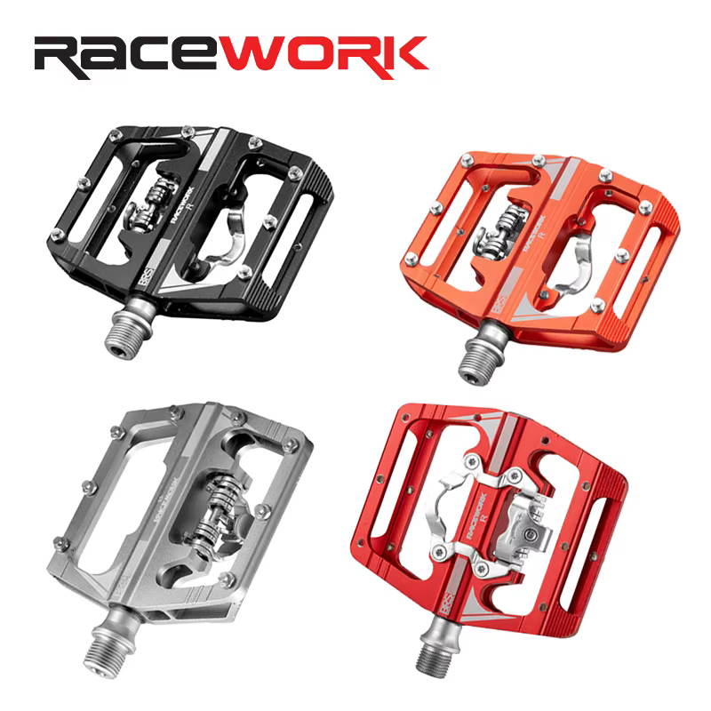 RACEasy-Pédales Mgem pour repose-pieds de vélo, pédales mixtes VTT, clip VTT, assistance au pied, do