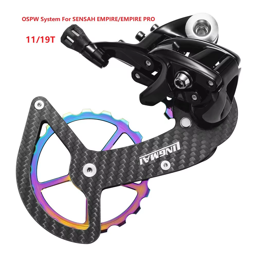SENSAH dérailleur arrière 11/12 vitesses Cage longue (Max. 34 dents) dérailleur de vélo de route Cag