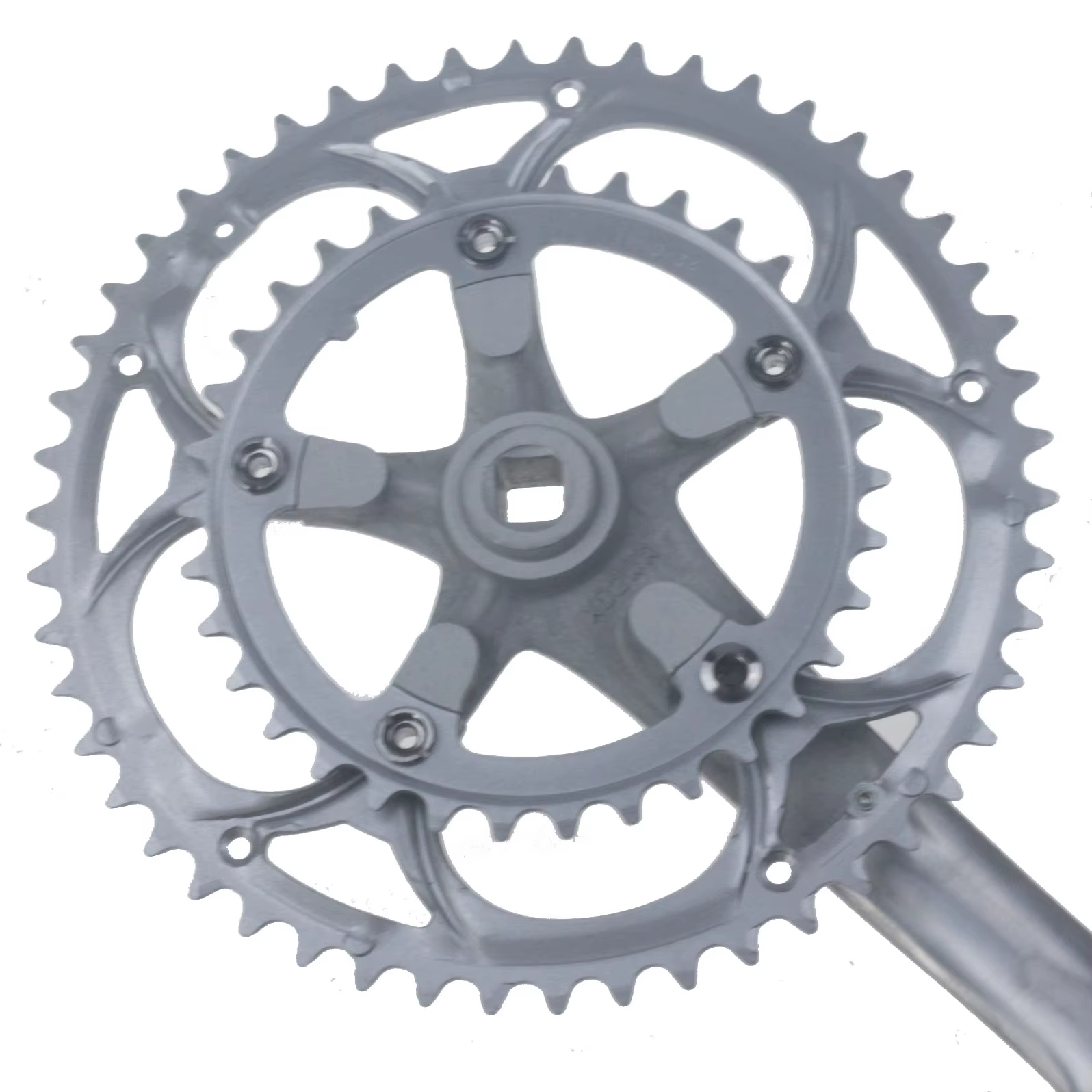 Pédalier de vélo de route en alliage d'aluminium 50-34T 8/9S, pignon à trou carré de 170mm, accessoi