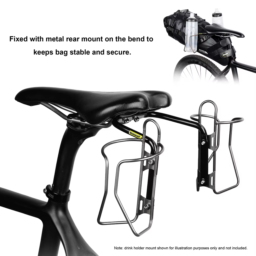 Rhinowalk Support de stabilisateur de selle de vélo Support de montage de siège arrière Support de p