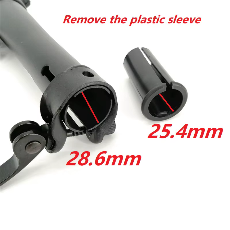 Tige de vélo électrique pliante à Double Section, partie de 22.2mm 25.4mm, fourche pliable à gauche,
