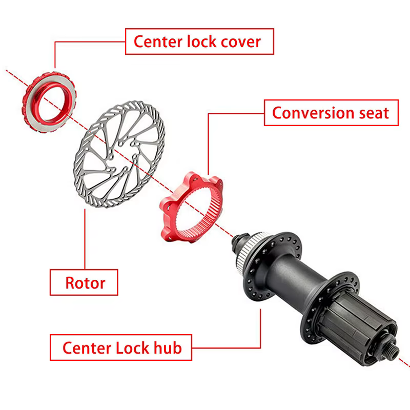 BUCKLOS – adaptateur de verrouillage central de vélo à 6 trous, Conversion de verrouillage central d