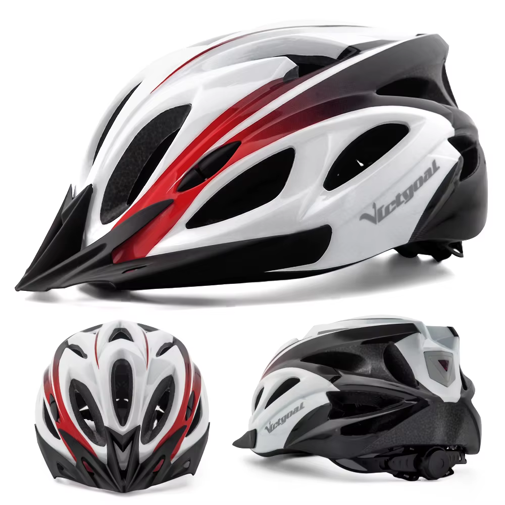 VICTGOAL adultes casque de vélo visière LED feu arrière hommes femmes casque de cyclisme casques de