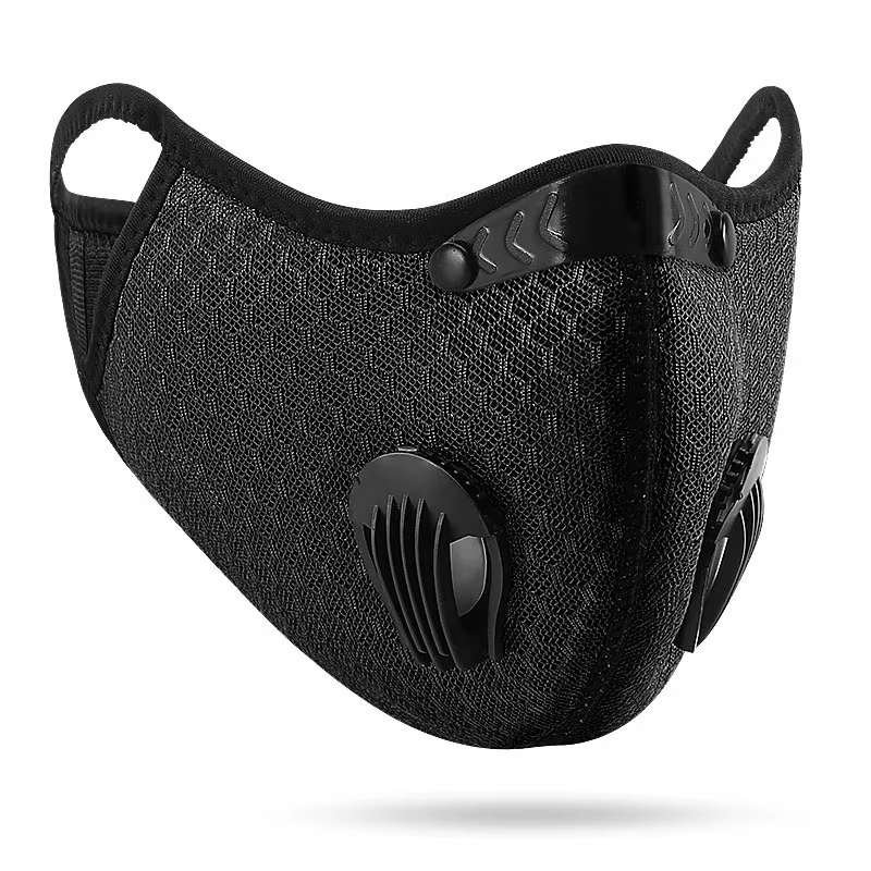 Masque facial de cyclisme Sport lavable réutilisable avec filtre masque anti-poussière masque facial