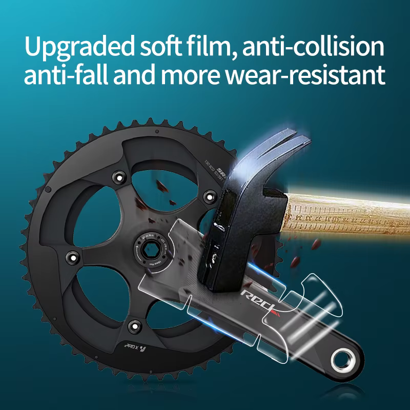 Film de protection universel pour manivelle de vélo de route, en Fiber de carbone, Film de protectio