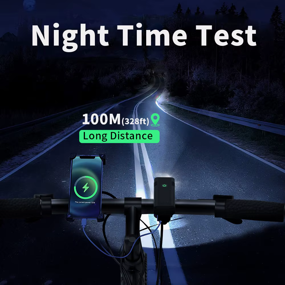 10000mAh 6-8 LED lumière de vélo USB Rechargeable 3600 Lumens phare de vélo lampe de poche Super bri