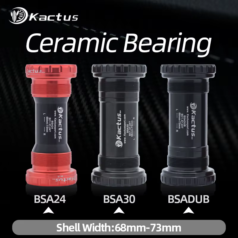 KACTUS – support de pédalier de vélo, Kit de filetage BSA, cadre de vélo de route vtt 68/73 pour axe