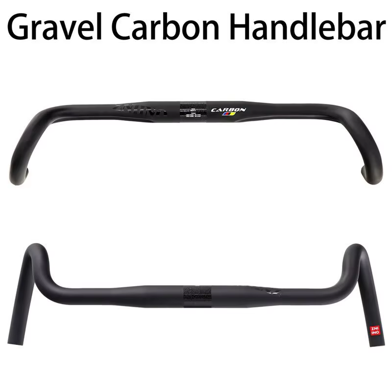 Nouveau Guidon de Vélo en Carbone 2026 pour Gravel et Cyclocross, Grand Écartement, 400/420/440mm, e