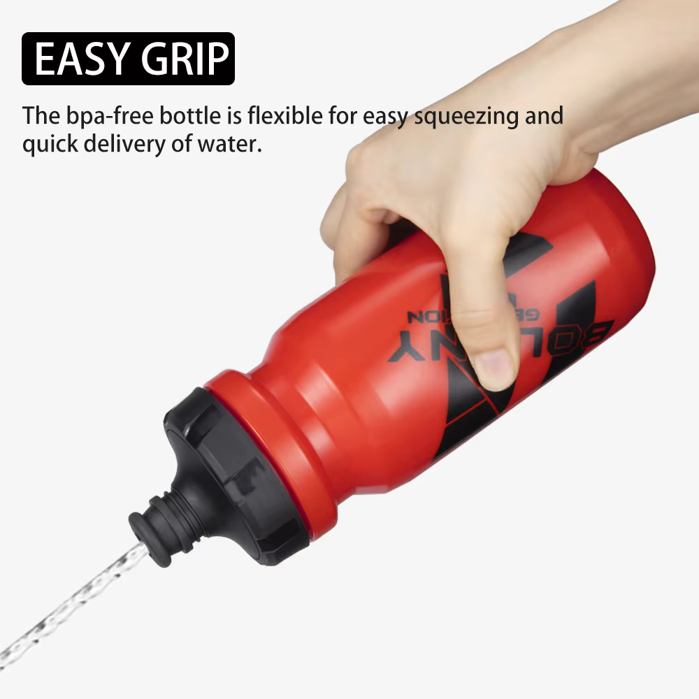 BOLANY 610ML bouteille d'eau de vélo en plastique léger en plein air salle de sport sport tasse Port