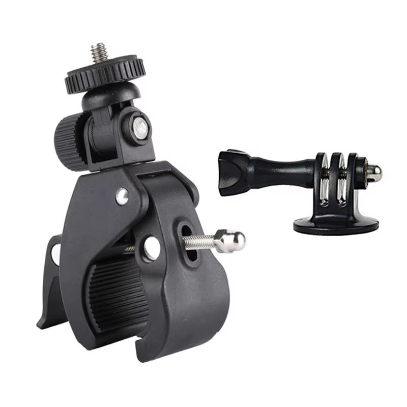 Support de caméra pour guidon de vélo et moto, trépied, clip adaptateur, pièce pour Gopro fore11 10