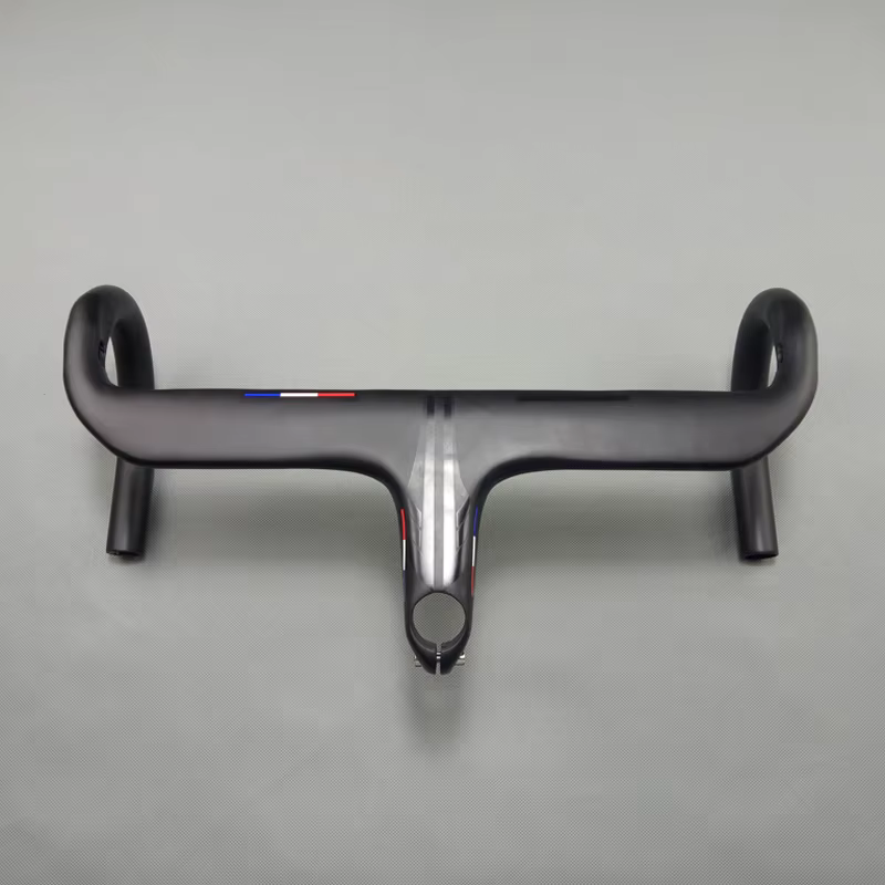 Guidon intégré guidon en carbone vélo de route avec tige Tmaex guidon de vélo de cyclisme guidon de 