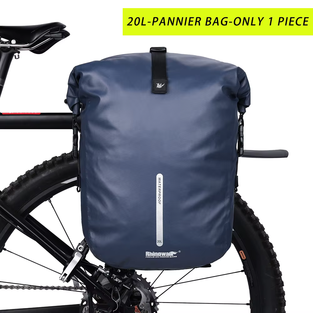 Rhinowalk – sac de vélo 100% étanche, grande capacité de 27l, multifonctionnel, porte-bagages arrièr