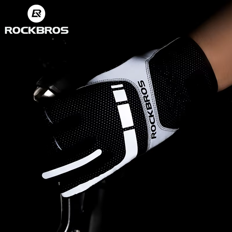 ROCKBROS – gants de vélo pour hommes et femmes SBR avec écran tactile USB chauffants coupe-vent resp