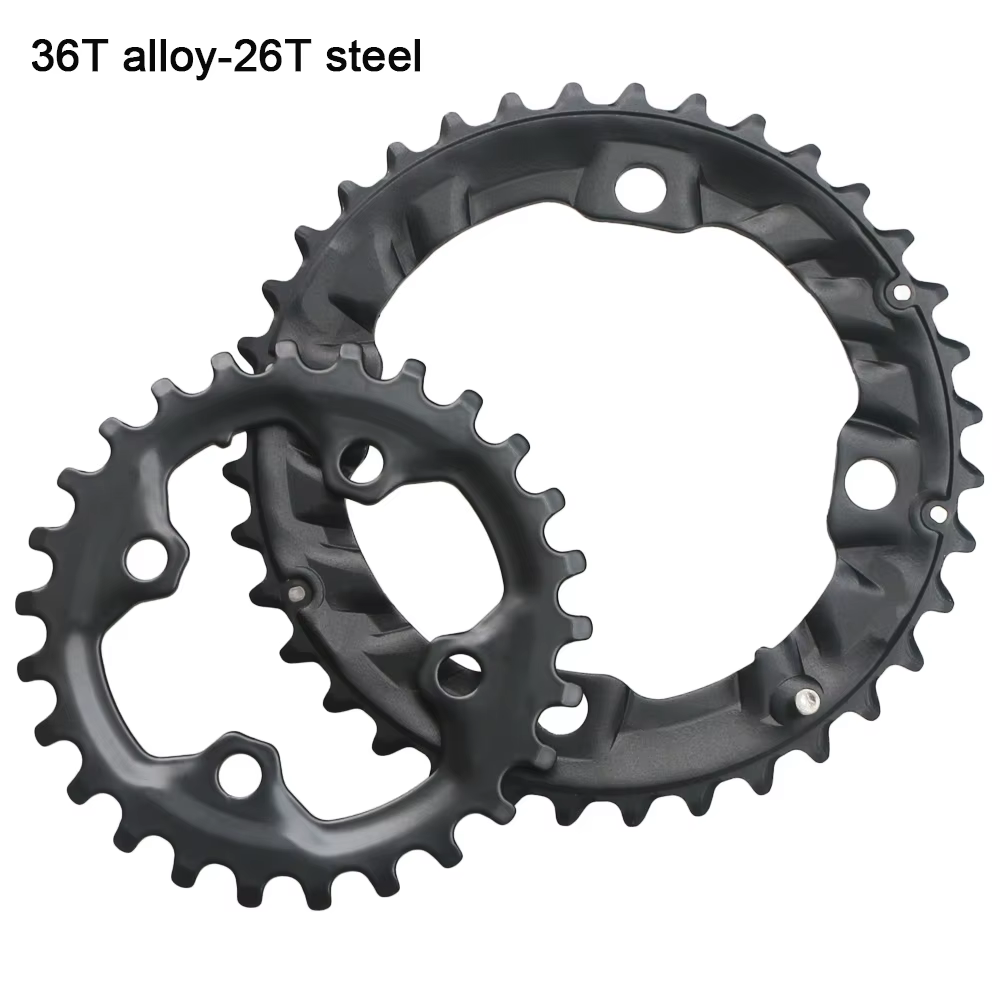 64BCD 104BCD vtt plateau de vélo Double roue à chaîne 22T 24T 26T 28T 36T 38T pignons VTT pédalier p