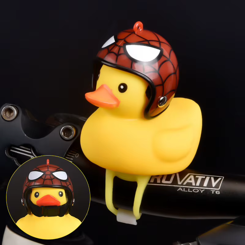 Cloche de Scooter multifonctionnelle, voyant d'avertissement de sécurité de dessin animé, klaxon for