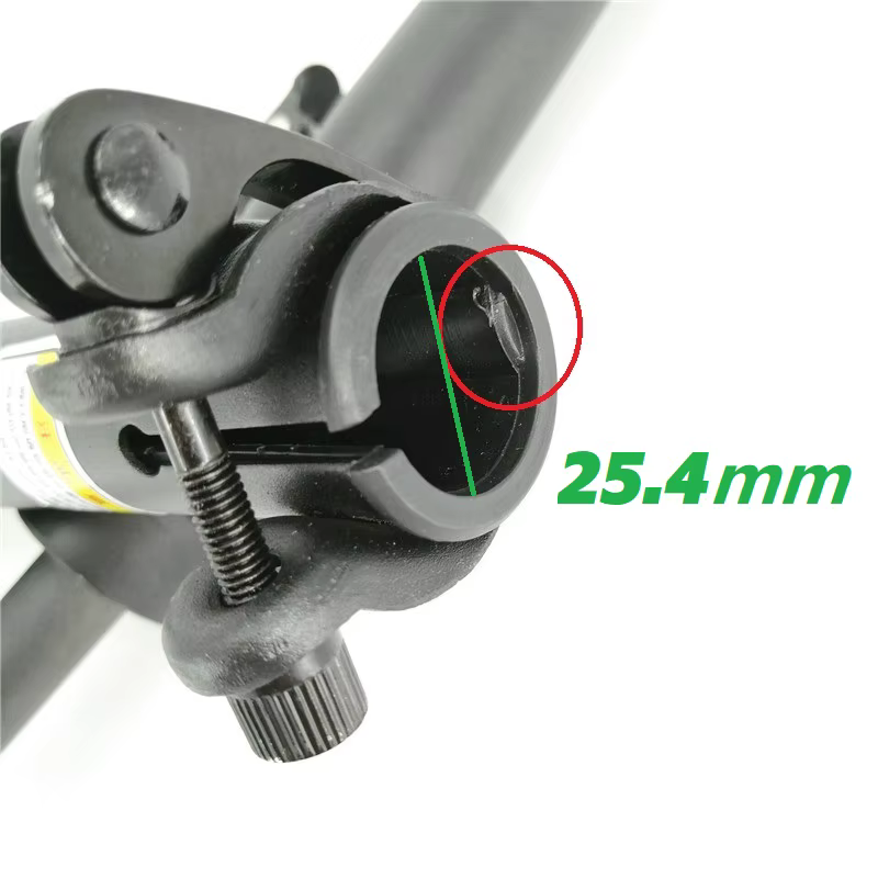 Tige de vélo électrique pliante à Double Section, partie de 22.2mm 25.4mm, fourche pliable à gauche,