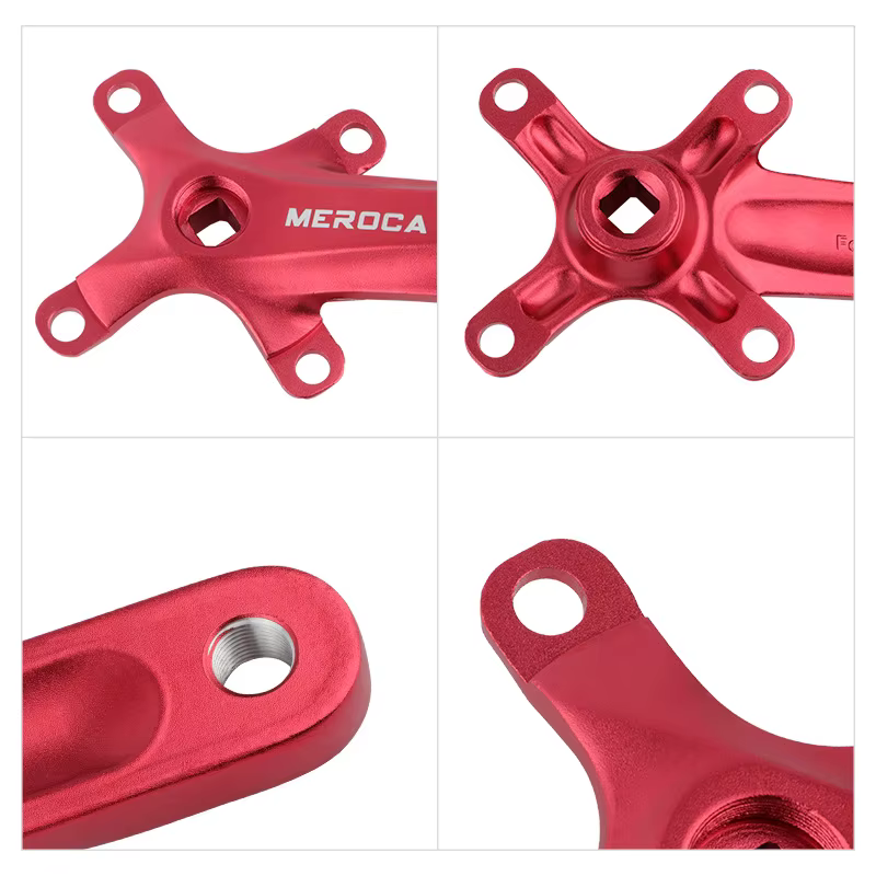 MEROCA vélo manivelle roue à chaîne 104BCD vtt vélo pédalier en alliage d'aluminium avec fond 170mm
