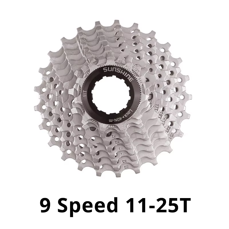 SUNSHINE 9 vitesses vtt vélo de route roue libre Cassette volant d'inertie 9S 25T 28T 32T 36T 40T 42