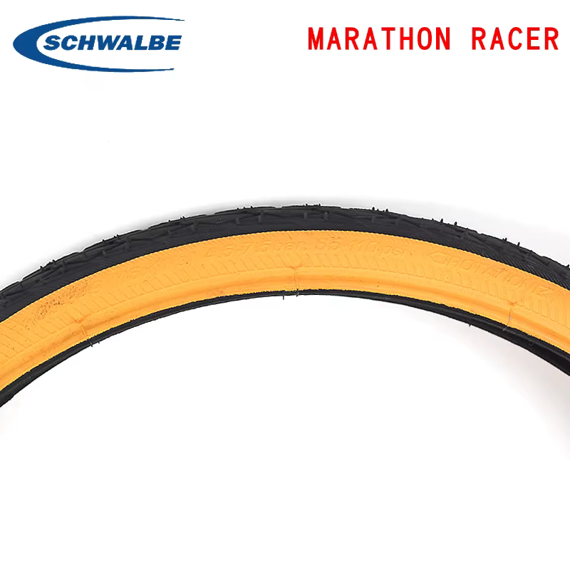 Schwalbe-Pneu de vélo Marathon Inboulon 35-349, 16 ", 16x1, 1, 3, Côté jaune ultra léger pour pneus