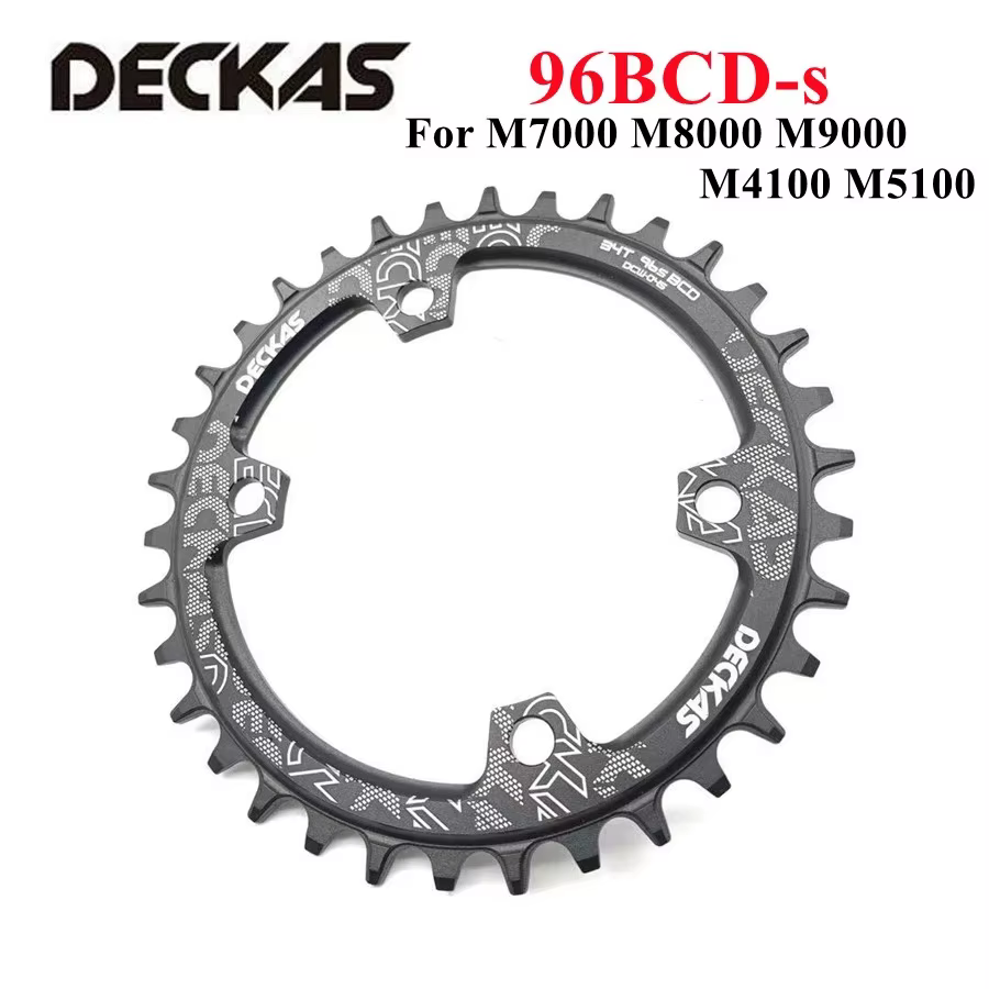 Deckas 96bcd plateau de vélo de montagne BCD 96mm asymétrie 32/34/36/38T pièces de plaque de couronn