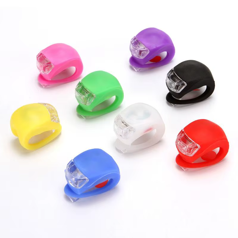 Lampe de vélo feu avant de vélo Silicone phare LED feu arrière roue vélo lumière étanche cyclisme vt