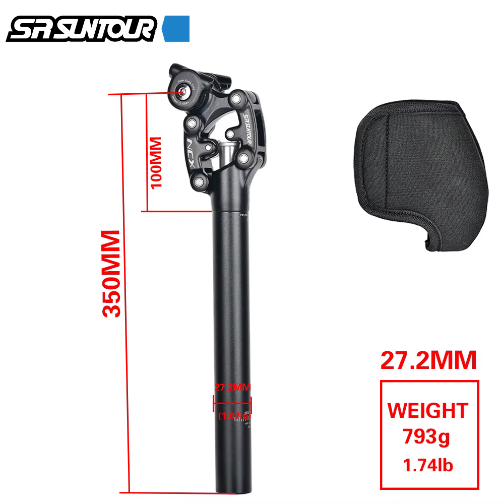 SR Suntour NCX vélo amortissement Suspension tige de selle VTT 50mm voyage 27.2/28.6/30.0/30.4/30.9/
