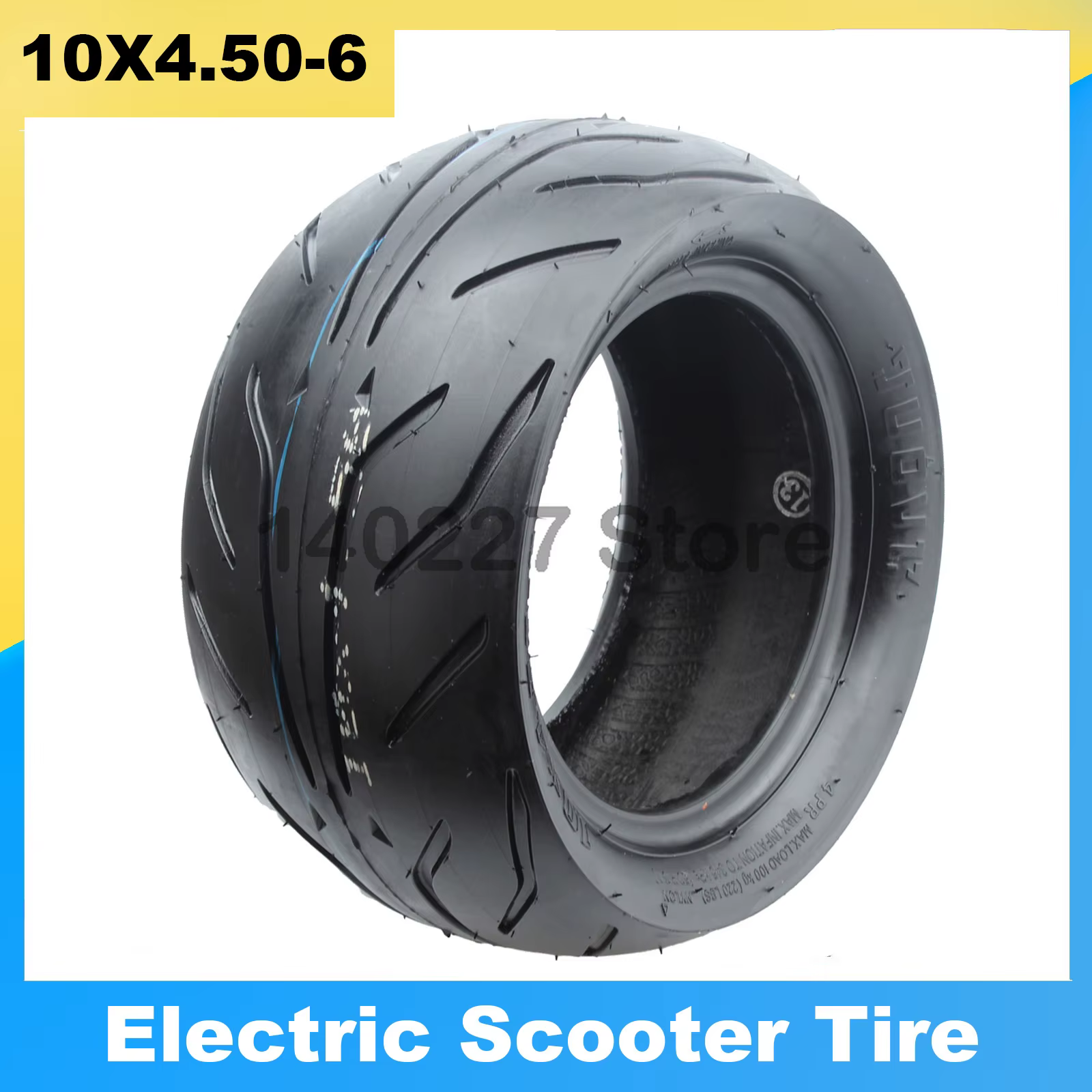 TUOVT-Pneus de remplacement pour scooter électrique Yporcelain Hawk Pro, 10 pouces, 10x4.50-6