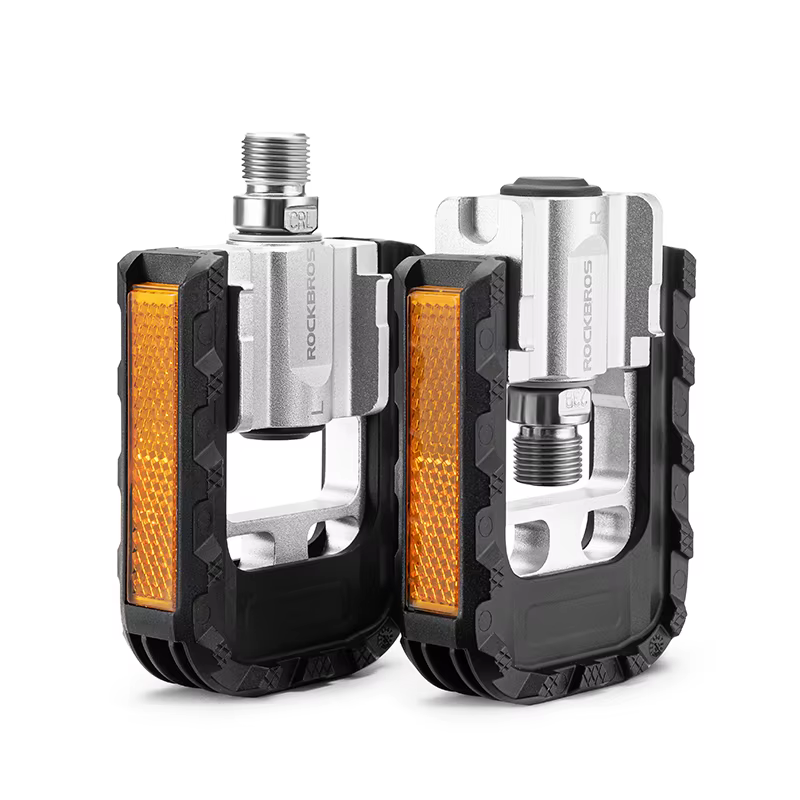 ROCKBROS pédales de vélo pliable vtt pédale aluminium anti-dérapant pliable pédales cyclisme rouleme