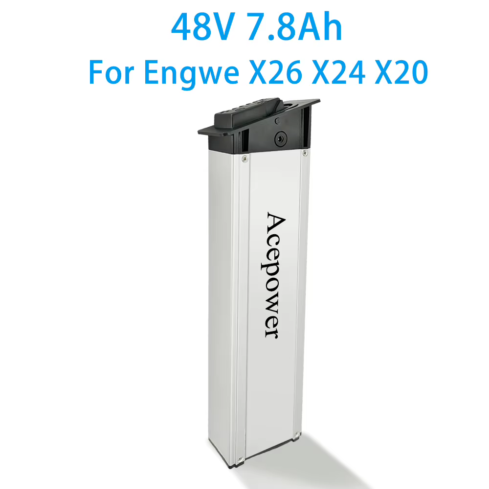 Batterie pour Vélo Électrique Pliant, Dimensions We X26 X24 X20, 48V, 14,4 Ah, 19,2 Ah, 20Ah, 48V, 7