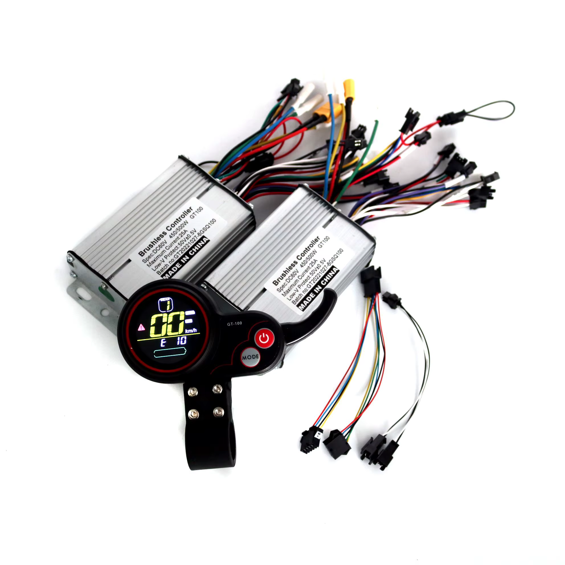 Six Mosfet 36V/48V60V 450/500W 25A BLDC contrôleur de scooter électrique e-bike 2 pièces pilote de v
