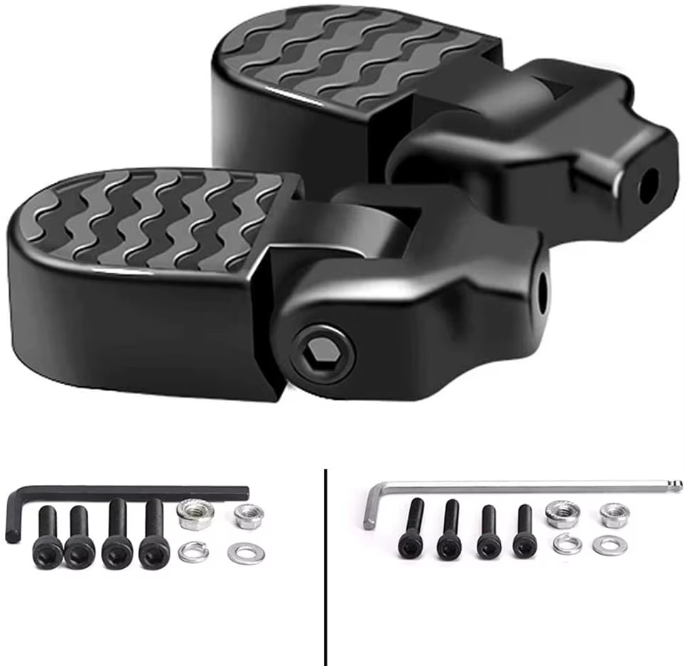 1 paire de Mini pédales arrière de vélo en alliage d'aluminium repose-pieds pliant repose-pieds de v