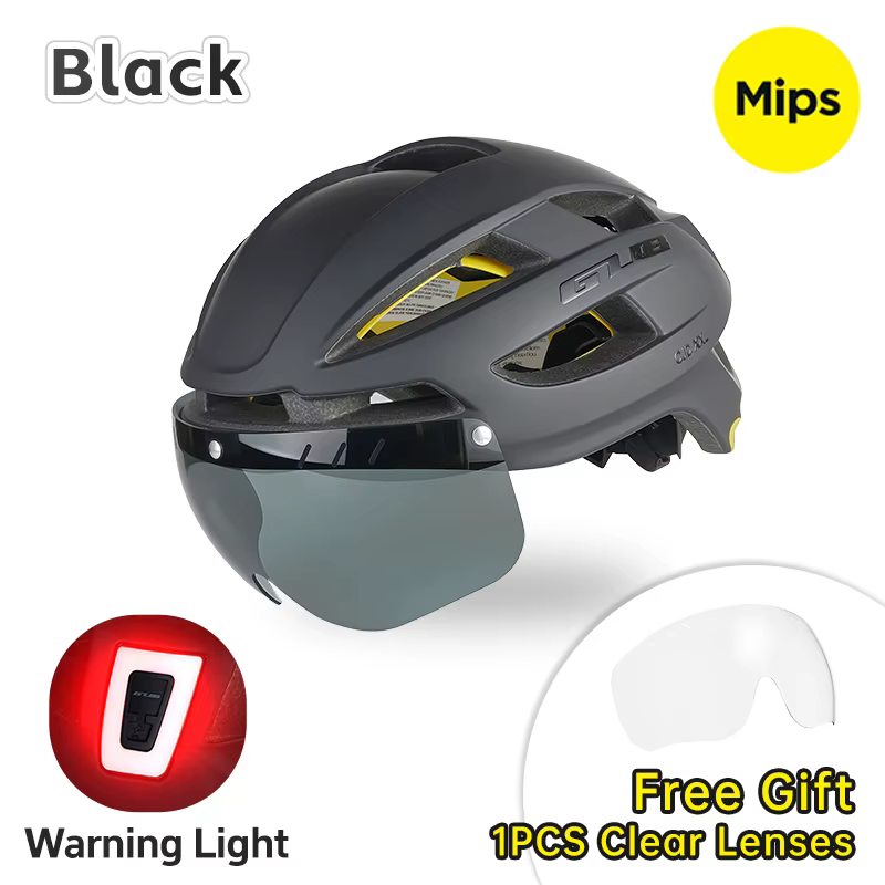 GUB Casque de route pour hommes Mips Casques de cyclisme de sécurité avec feu arrière Casque de vélo