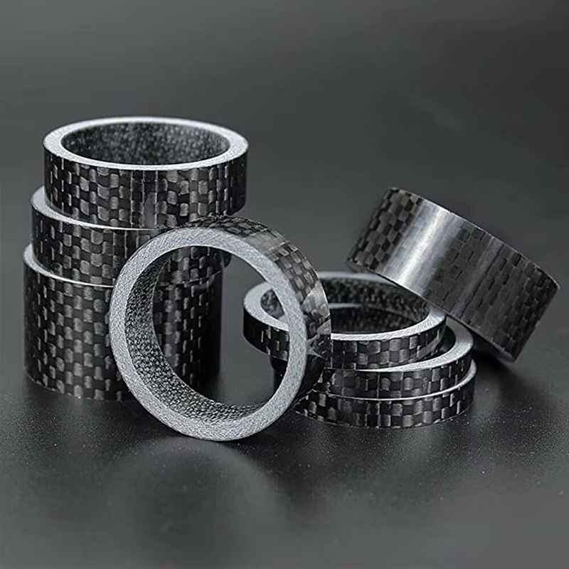 Rondelle de tige de vélo en Fiber de carbone, ensemble de 11 pièces, 1-1/8 pouces, entretoise 28.6mm