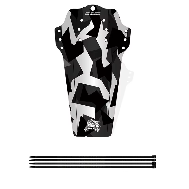 ENLEE VTT garde-boue personnalisé en Fiber de carbone motif couleur DH descente VTT selle garde-boue