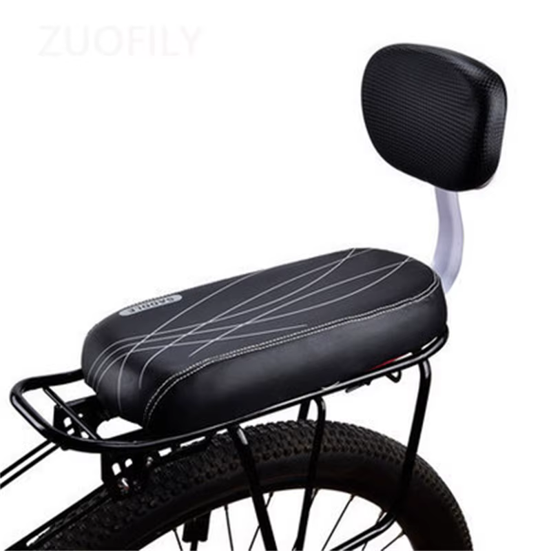 Selle de siège arrière de vélo pour enfant, avec poignée, accoudoir, pédale, tapis de siège de vélo