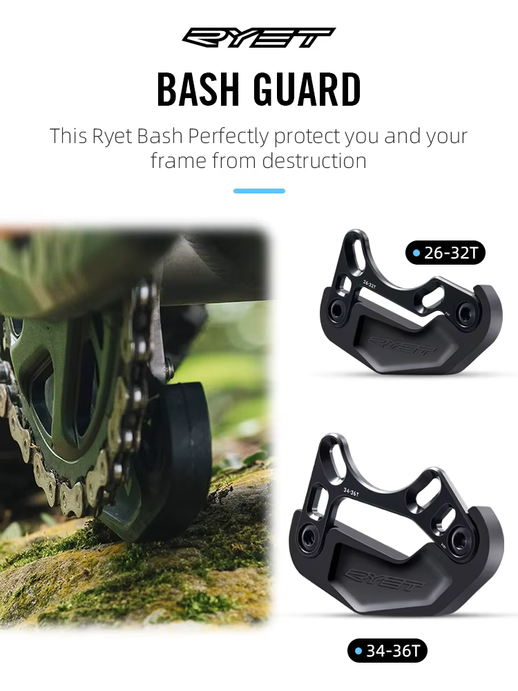 RYET – Guide de chaîne de vélo, stabilisateur de protection de barre pour vtt, 26-32T 34-36T, protec