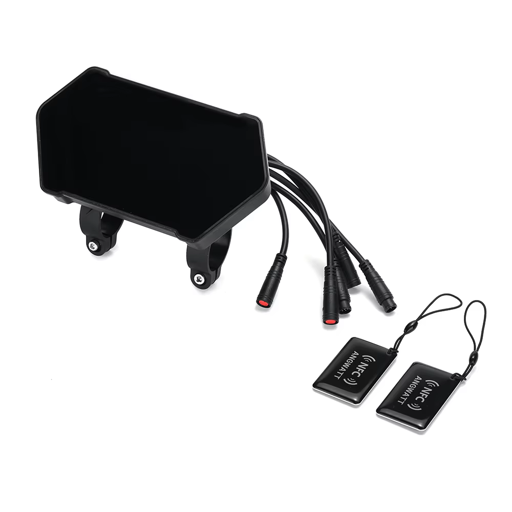 ANGWATT 52V ~ 60V Instrument pour trottinette électrique ANGWATT, écran LCD, enregistrement de la vi