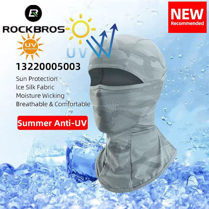 ROCKBROS printemps été cyclisme masque UV Protection solaire masque vélo cagoule chapeau vélo écharp