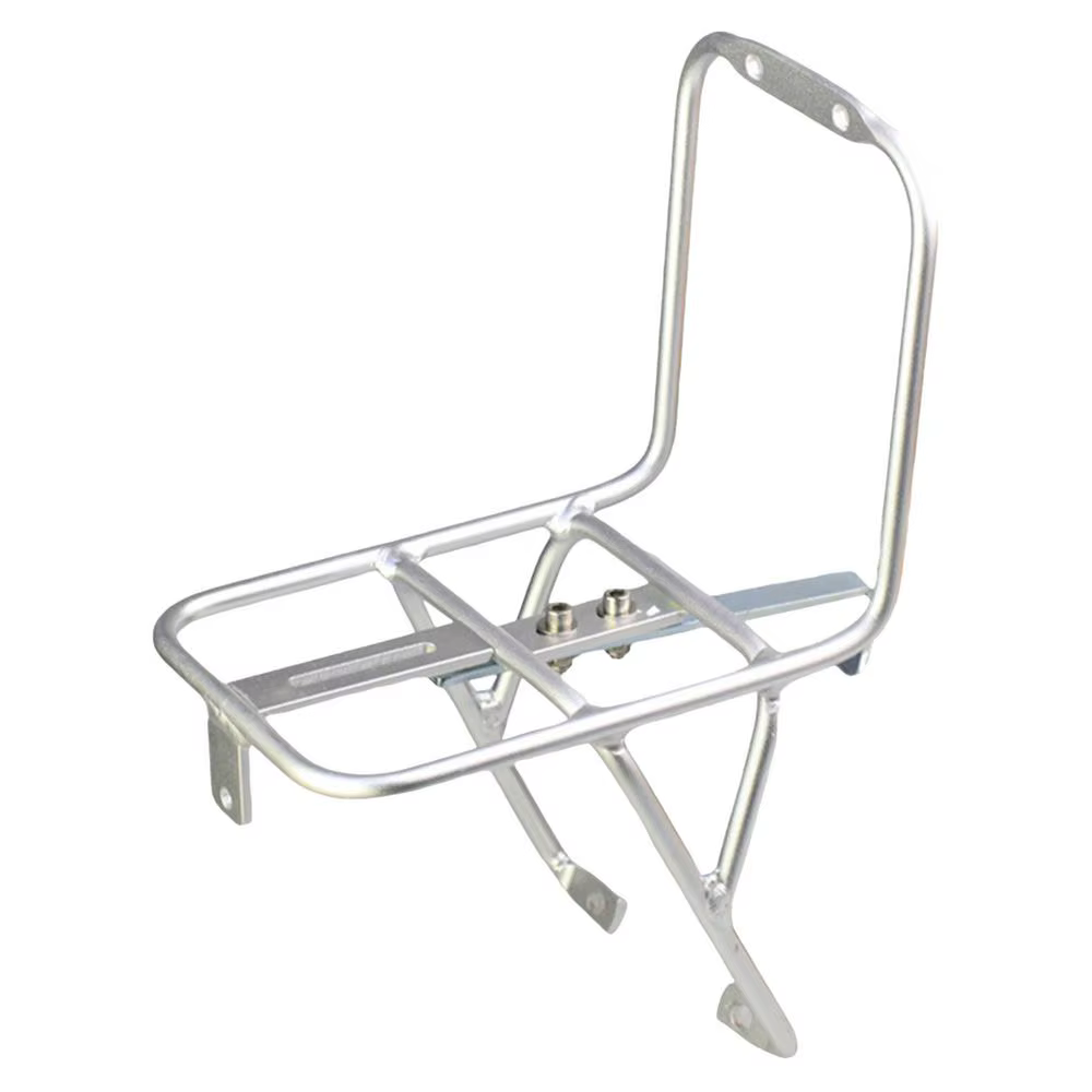 Support de vélo avant en alliage d'aluminium, support de chargement de vélo robuste pour le tourisme