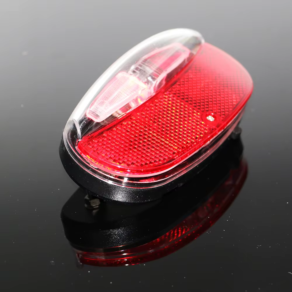 Feu arrière LED rouge pour porte-bagages de vélo, 2 ampoules, étanche, signalisation de sécurité, ac
