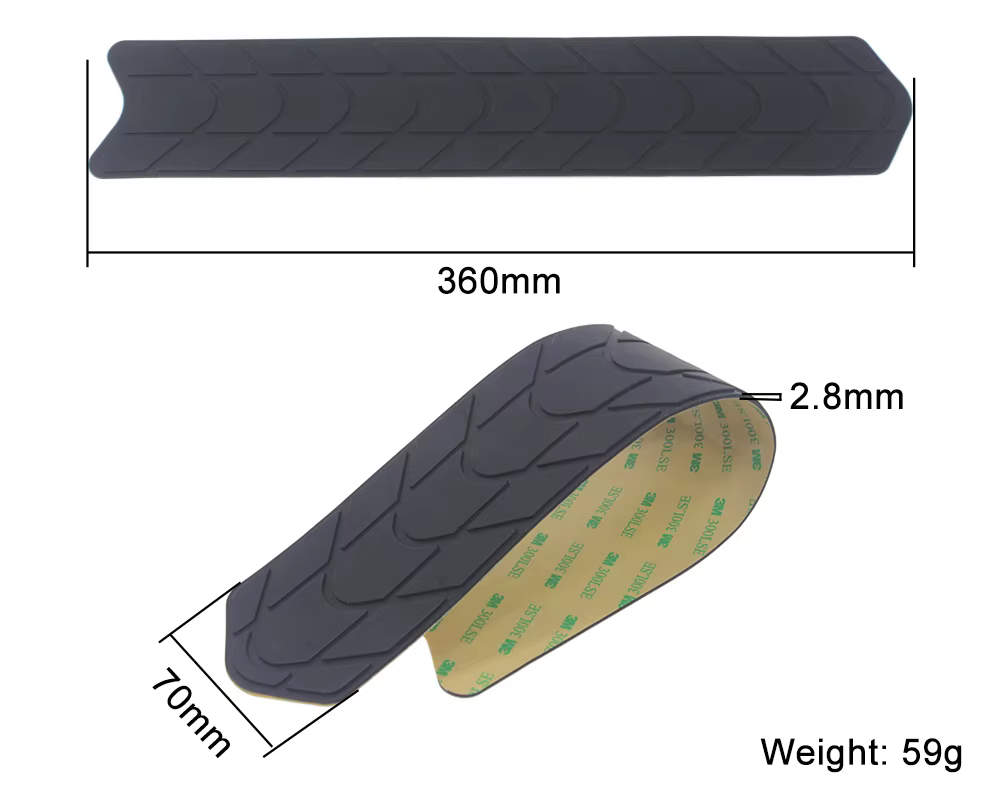 Autocollant anti-rayures en silicone pour cadre de vélo de route et VTT, protection du tube alertes 